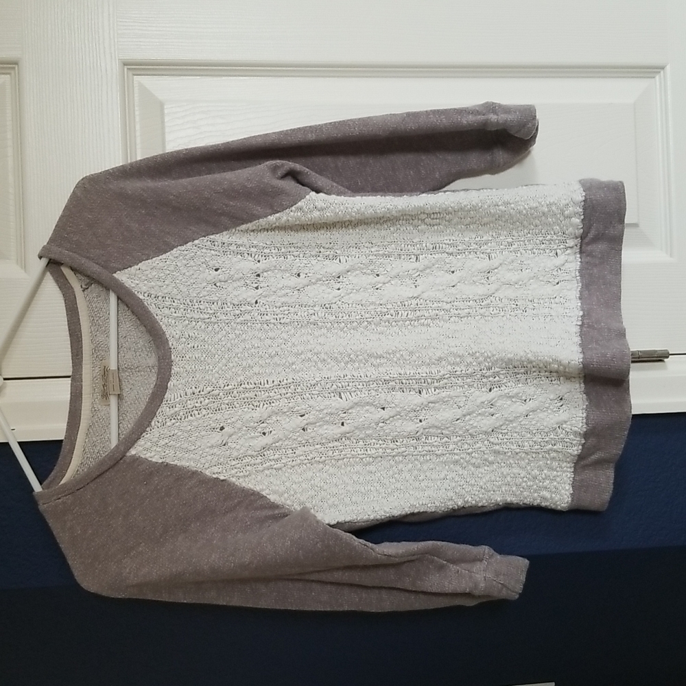 Lucky brand Knit front sweater